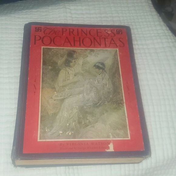 ANTIQUE 1927 PRINCESS POCAHONTAS Hardcover VIRGINIA WATSON vintage - Picture 2 of 15